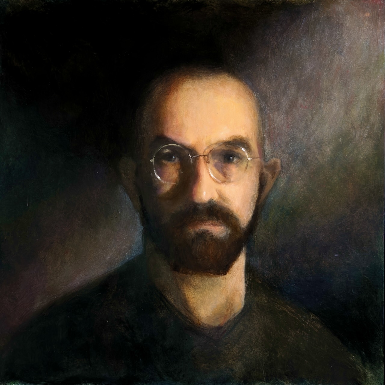 A painting of Sam's face